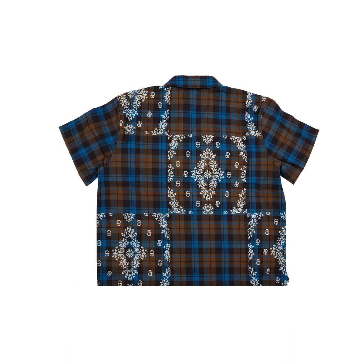 AWAKE NY Paisley Printed Flannel Shirt In Brown