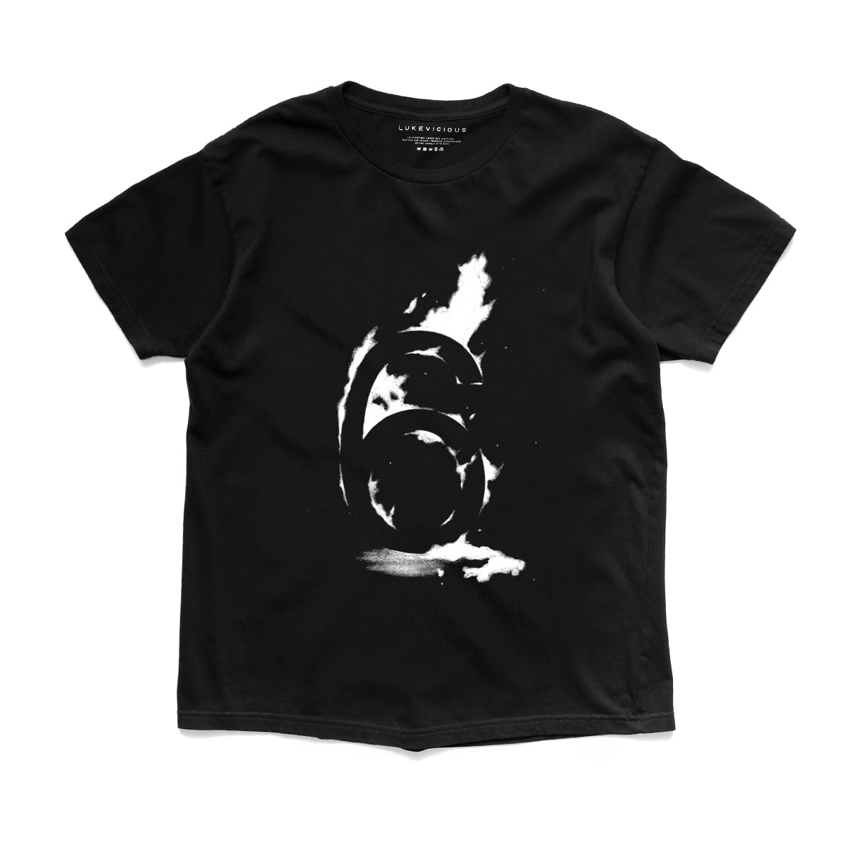 Luke Vicious Six On Fire Tee In Black