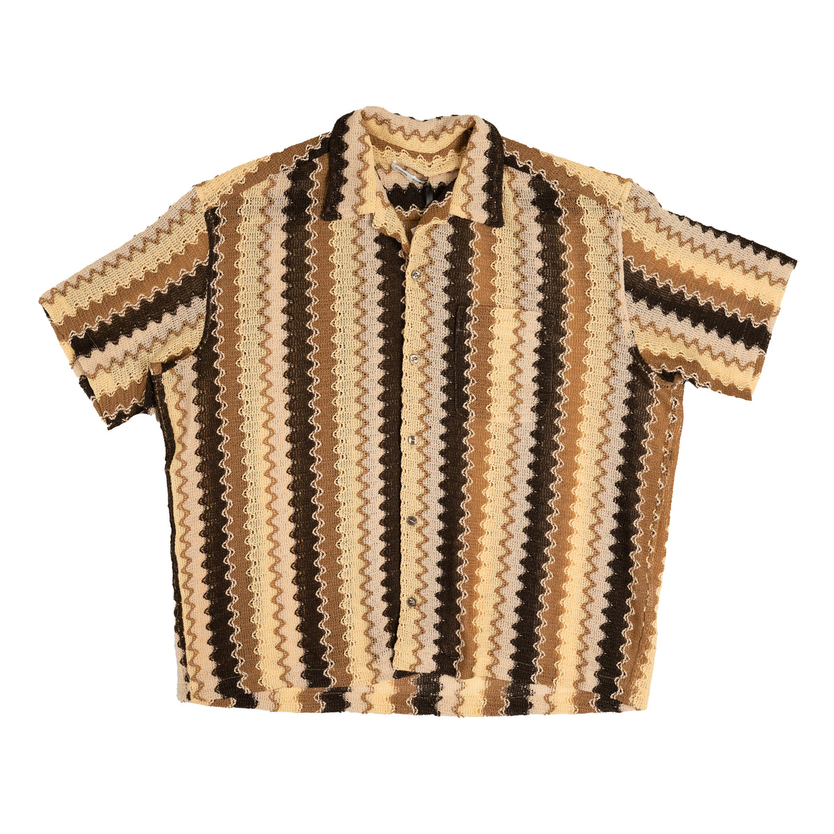 CMMN SWDN Ture Wave Shirt In Brown | CNTRBND