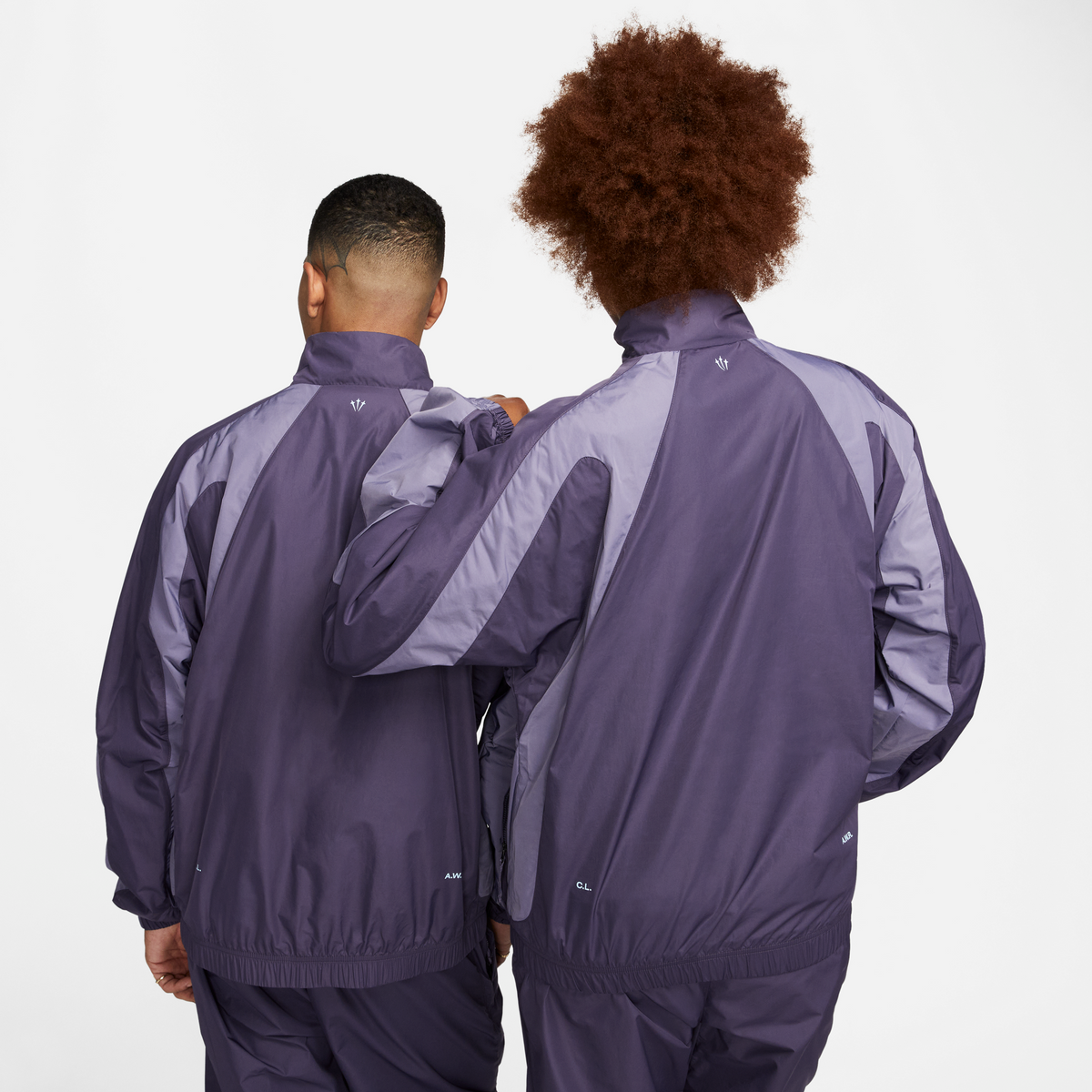 Nike NOCTA Nylon Track Jacket In Dark Raisin