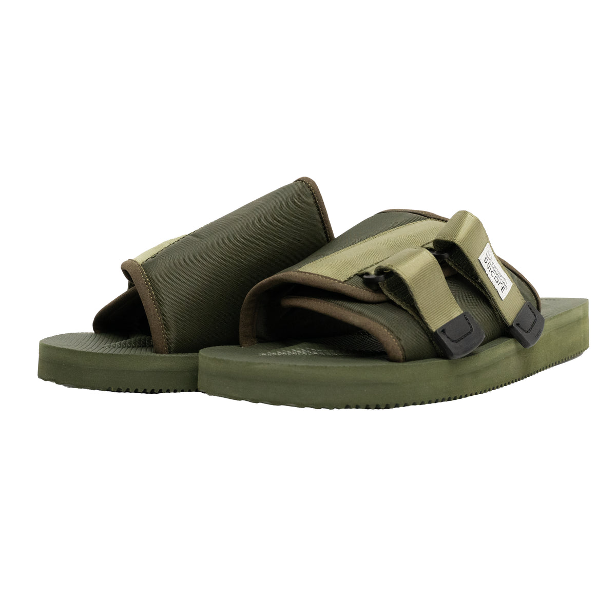 SUICOKE KAW Cab Sandals In Olive CNTRBND