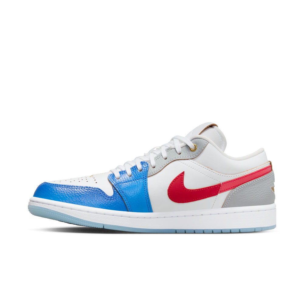 Air Jordan 1 Low SE In White/University Red-Game Royal-Ice Blue