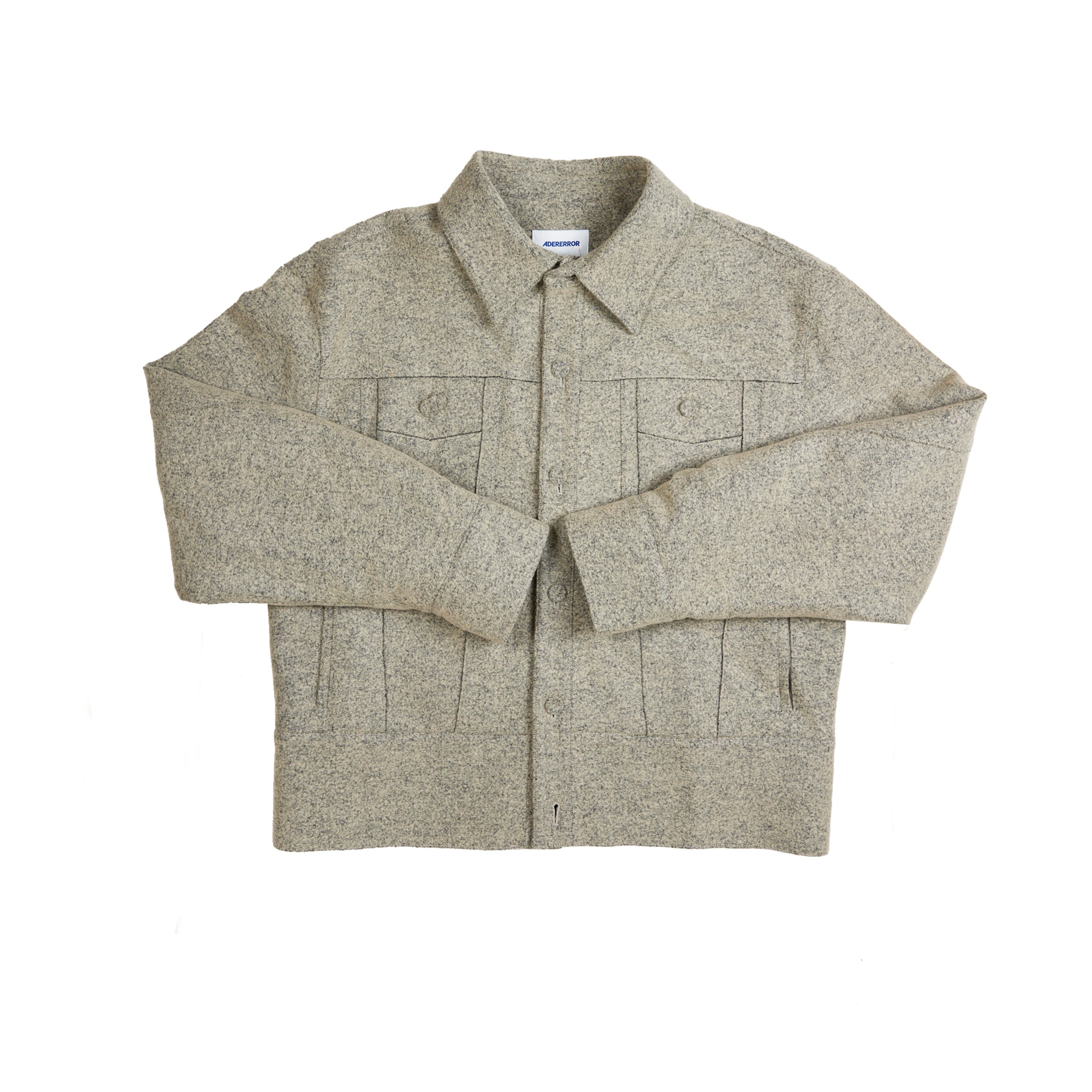 Ader Error Banqu Trucker Jacket In Grey | CNTRBND