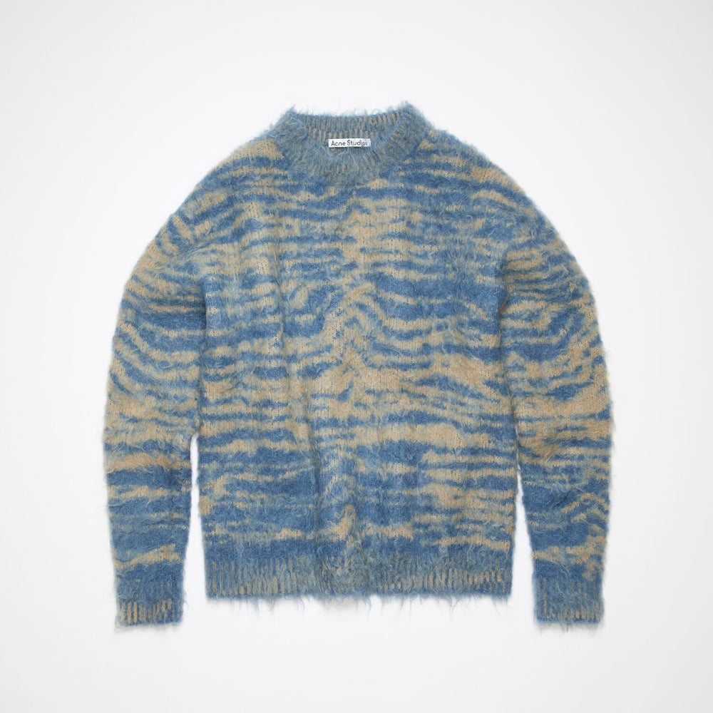 着丈約62cmEVISU argyle mohair knit sweater