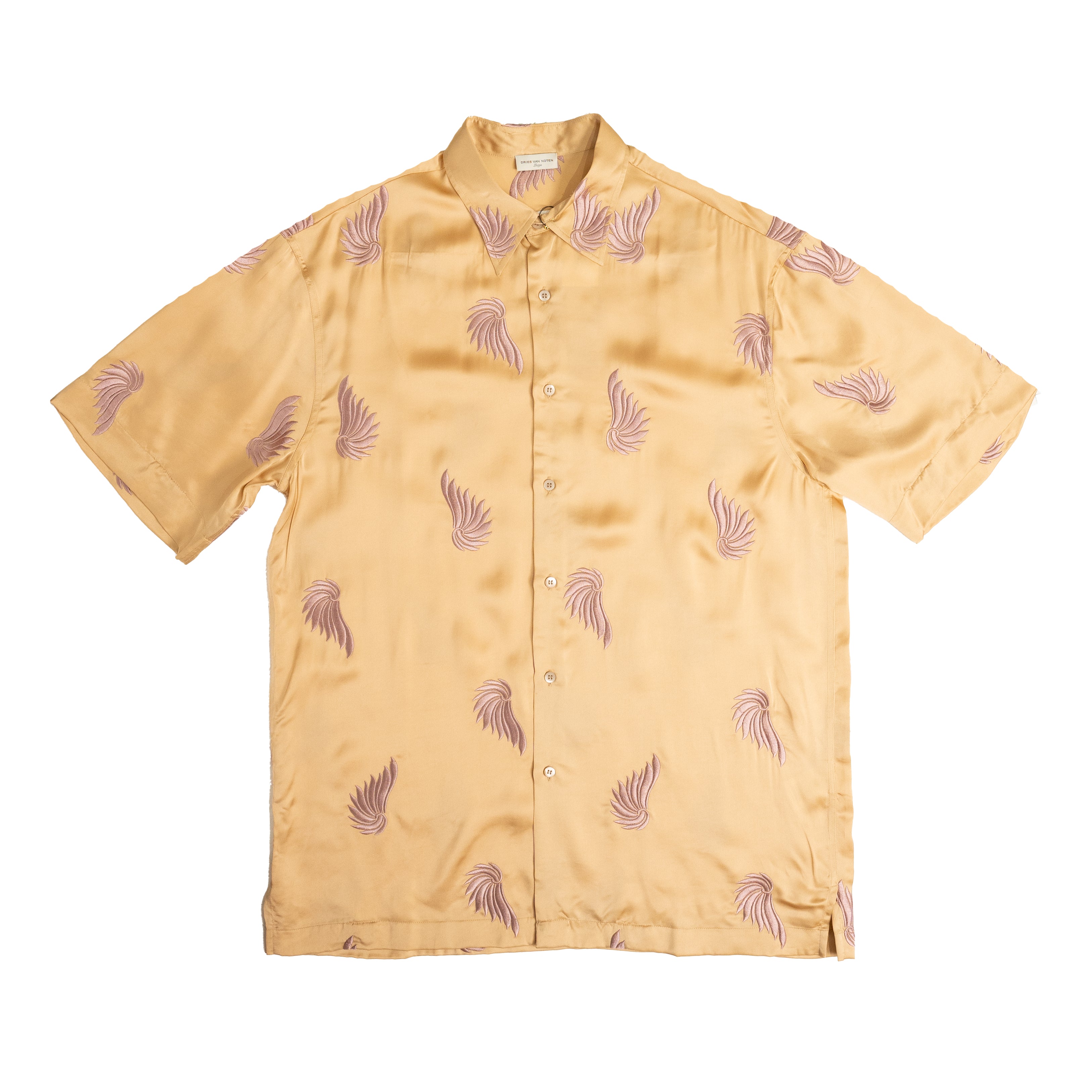 DRIES VAN NOTEN Cassidye Embroidery Shirt In Peach | CNTRBND