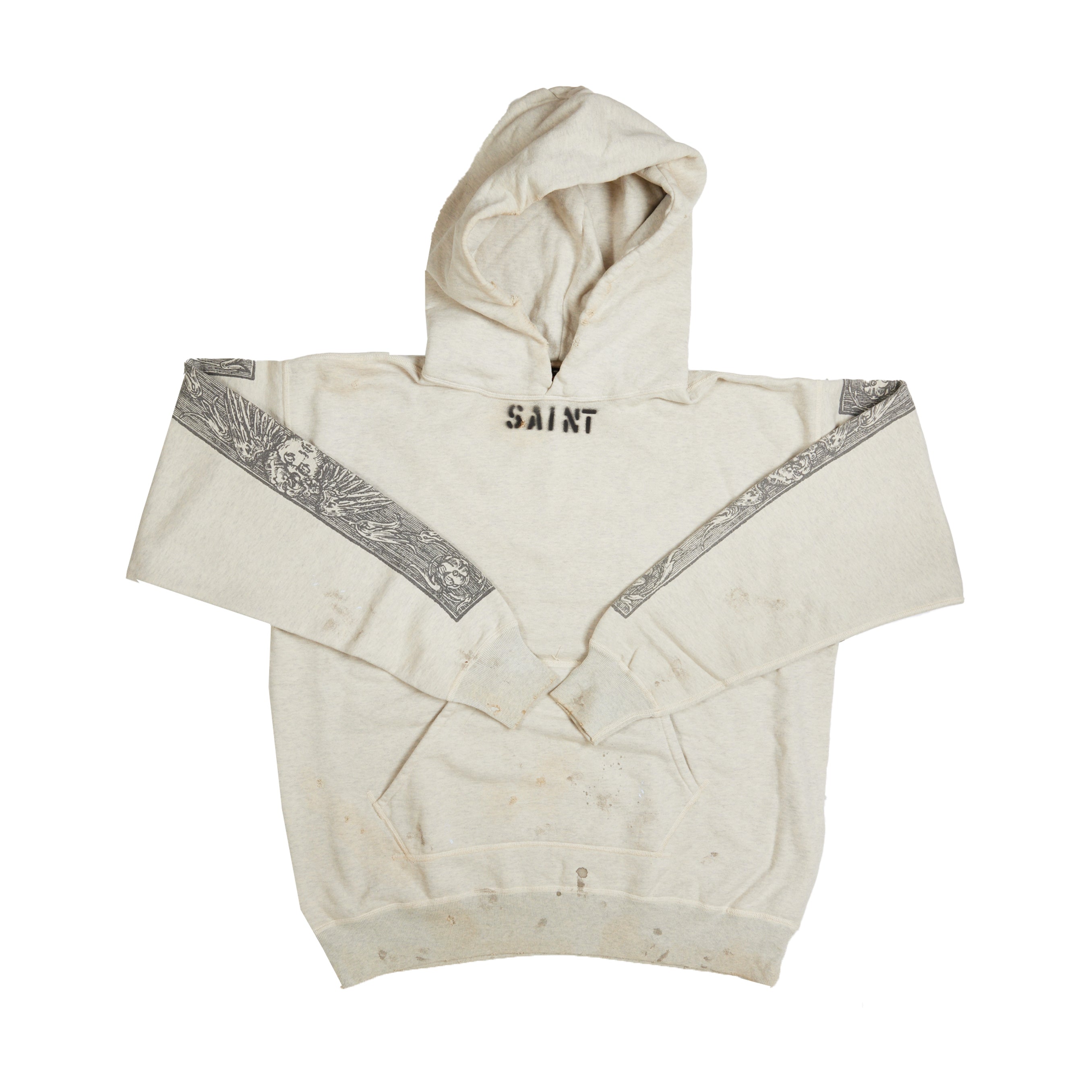 Saint Michael x Denim Tears Mural Hoodie In Grey | CNTRBND